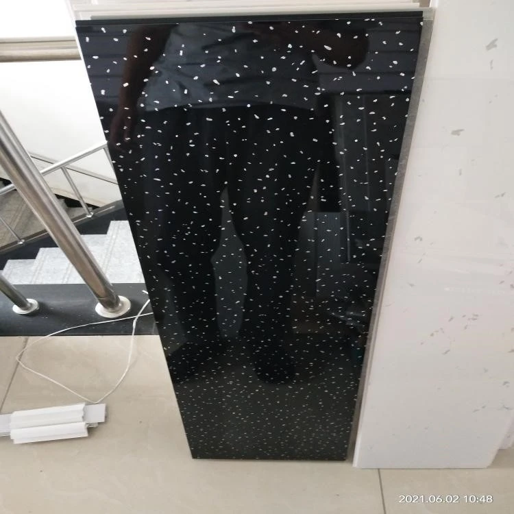 black sparkle shower boards